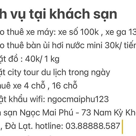 Ngoc Mai Phu Hotel Dalat Luaran gambar