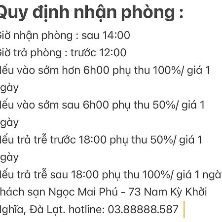 Ngoc Mai Phu Hotel Dalat Luaran gambar