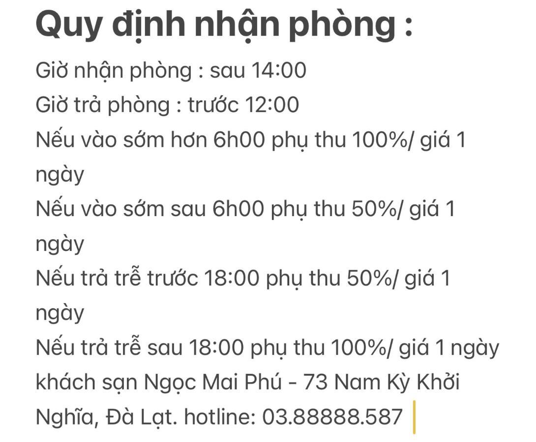 Ngoc Mai Phu Hotel Dalat Luaran gambar